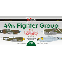 Декаль Винищувачі 49th FG ч.II 1/72 DKdecals DK72134