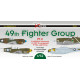 Декаль Винищувачі 49th FG ч.II 1/72 DKdecals DK72134