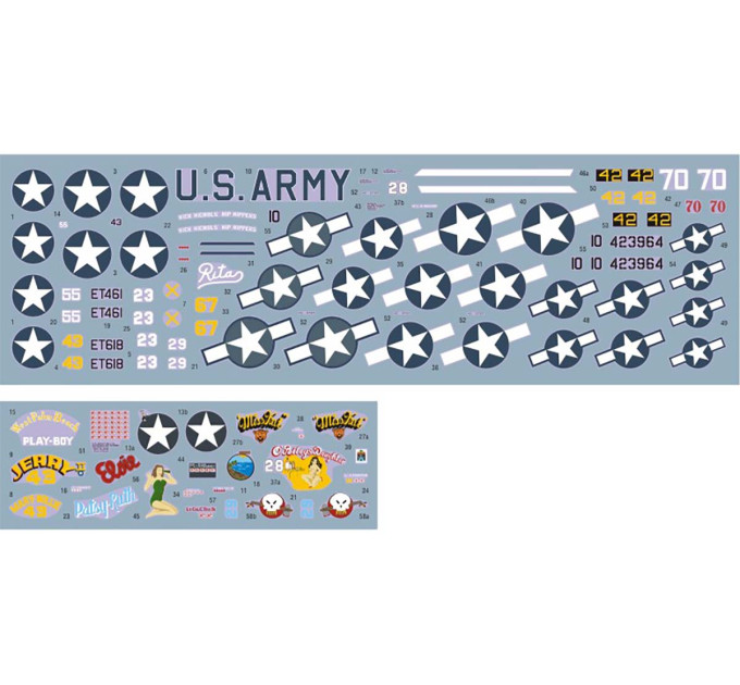 Декаль Винищувачі 49th FG ч.II 1/72 DKdecals DK72134