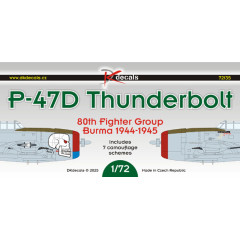 Декаль P-47D 1/72 DKdecals DK72135