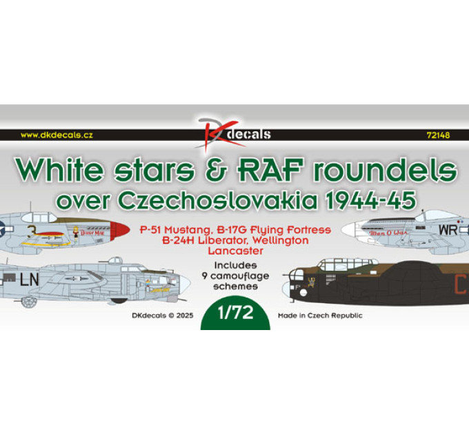 Декаль Королівські ВПС над Чехословаччиною 1/72 DKdecals DK72148