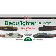 Декаль Beaufighter Mk.IF/VIF 1/72 DKdecals DK72162 частина II