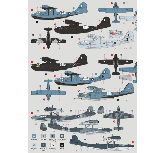 Декаль Catalina&Do-24 RAAF 1/72 DKdecals DK72005