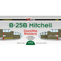 Декаль B-25B Doolittle Raiders 1/72 DKdecals DK72006