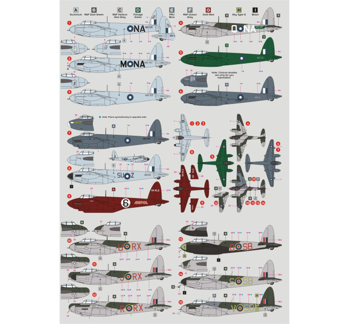Декаль RAAF Mosquito 1/72 DKdecals DK72012