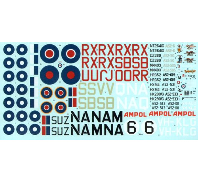 Декаль RAAF Mosquito 1/72 DKdecals DK72012