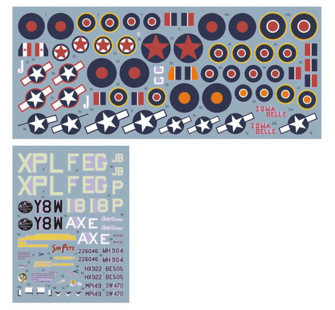 Декаль Винищувач-бомбардувальник ч.I 1/72 DKdecals DK72057