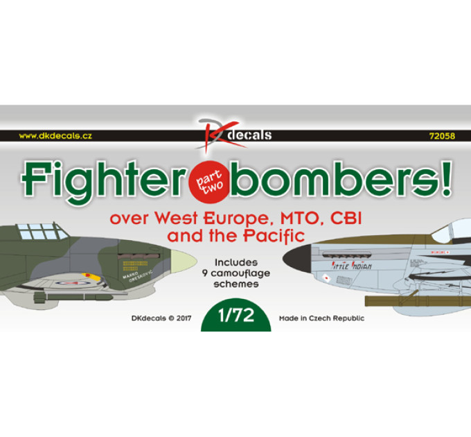Декаль Винищувач-бомбардувальник ч.II 1/72 DKdecals DK72058