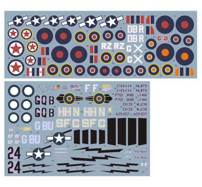 Декаль Винищувач-бомбардувальник ч.II 1/72 DKdecals DK72058