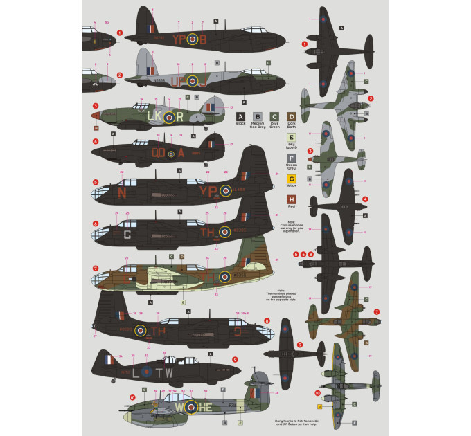 Декаль Нічні зловмисники ч.I 1/72 DKdecals DK72060