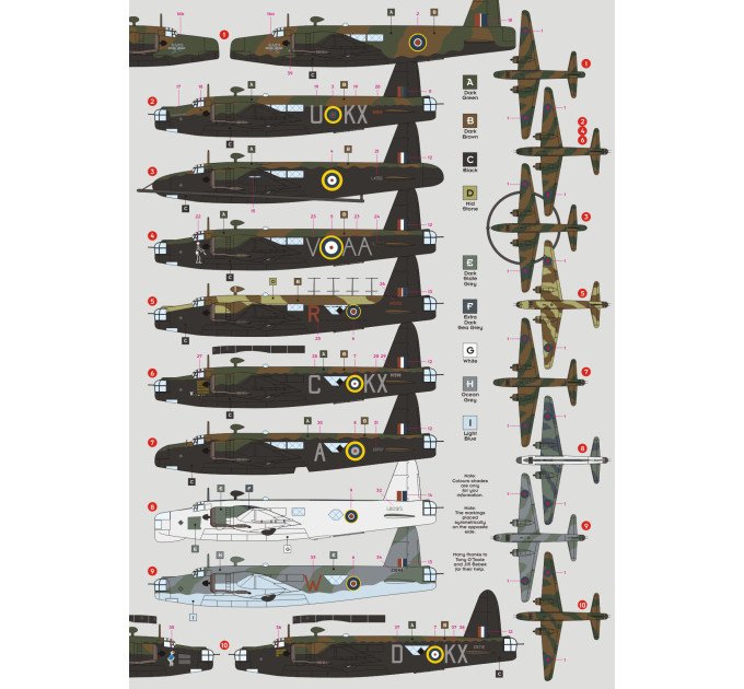 Декаль Wellington RAF ч.I 1/72 DKdecals DK72063