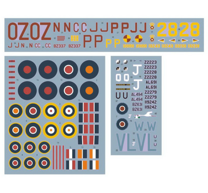 Декаль Бостон RAF/SAAF над Африкою та Італією 1/72 DKdecals DK72064