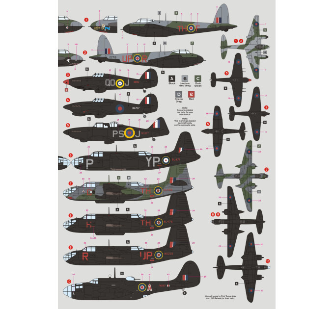 Декаль Нічні зловмисники ч.II 1/72 DKdecals DK72068