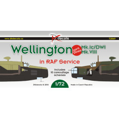 Декаль Wellington RAF ч.III 1/72 DKdecals DK72069