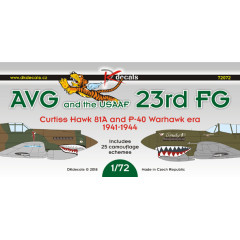 Декаль P-40 AVG 1/72 DKdecals DK72072