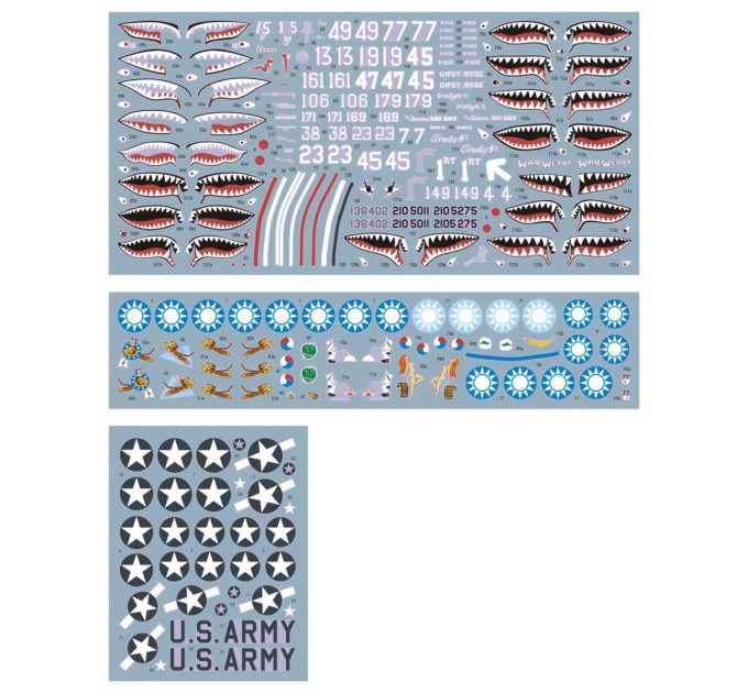 Декаль P-40 AVG 1/72 DKdecals DK72072