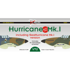 Декаль Hurricane MkI ч.I 1/72 DKdecals DK72074