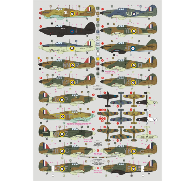 Декаль Hurricane MkI ч.III 1/72 DKdecals DK72077