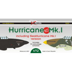 Декаль Hurricane MkI ч.IV 1/72 DKdecals DK72078