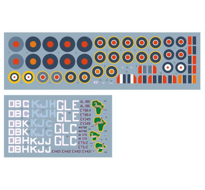 Декаль SAAF Kittyhawks 1/72 DKdecals DK72082