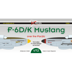 Декаль F-6D/K над Тихим океаном 1/72 DKdecals DK72086