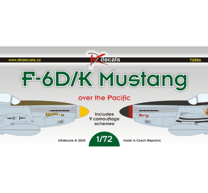 Декаль F-6D/K над Тихим океаном 1/72 DKdecals DK72086