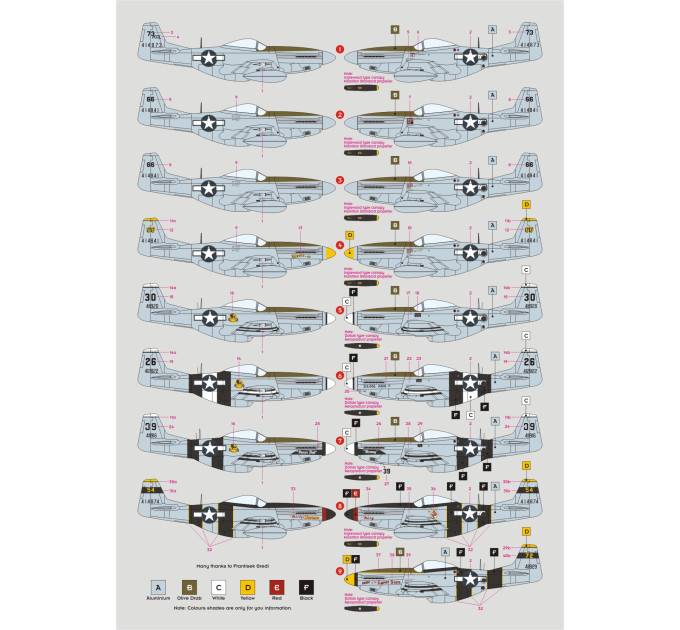 Декаль F-6D/K над Тихим океаном 1/72 DKdecals DK72086