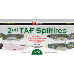 Декаль Spitfire 2-й тактичної авіагрупи 1/72 DKdecals DK72092