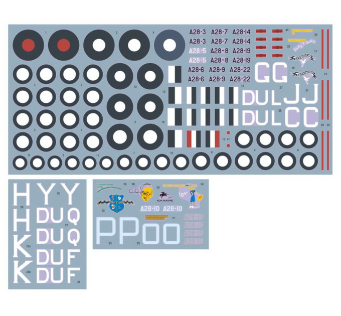 Декаль No22 еск. RAAF - DB-7B Бостон 1/72 DKdecals DK72095