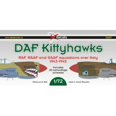 Декаль Kittyhawks над Італією 1/72 DKdecals DK72097