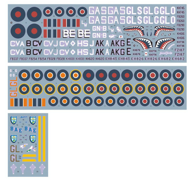 Декаль Mustangs над Італією 1/72 DKdecals DK72099