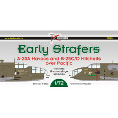Декаль Ранні Штурмовики A-20A та B-25C/D 1/72 DKdecals DK72100