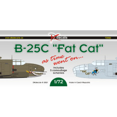 Декаль B-25C Мітчелл «Товстий Кіт» з часом… 1/72 DKdecals DK72102