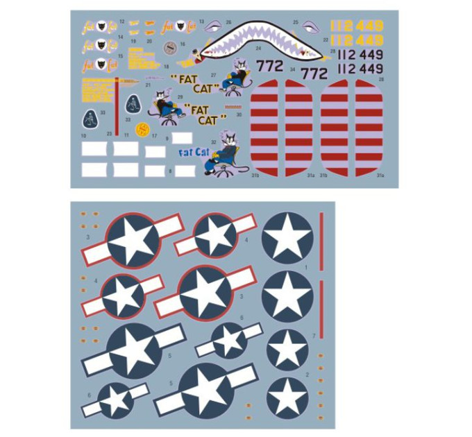 Декаль B-25C Мітчелл «Товстий Кіт» з часом… 1/72 DKdecals DK72102