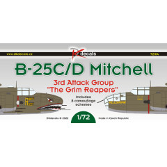 Декаль B-25C/D Мітчелл 3-я АГ "Похмурі Жнеці" 1/72 DKdecals DK72104