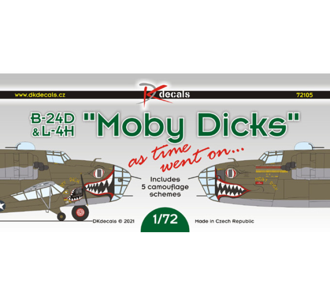Декаль B-24D/L-4H "Моби Дикс" 1/72 DKdecals DK72105