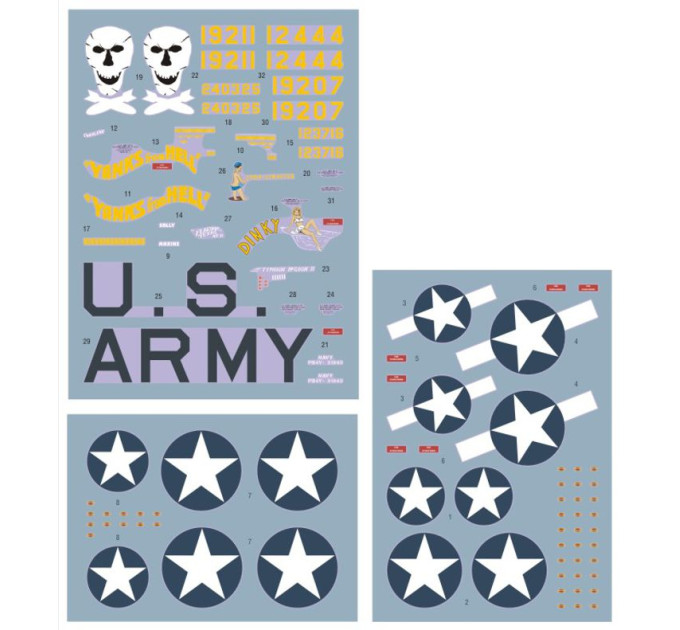 Декаль Важкий Тихоокеанський патруль 1/72 DKdecals DK72107
