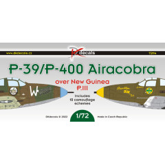 Декаль P-39/P-400 над Новою Гвінеєю, ч.3 1/72 DKdecals DK72114