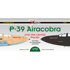 Декаль P-39 над центральною частиною Тихого океану 1/72 DKdecals DK72115