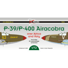 Декаль P-39/P-400 над Африкою та Італією 1/72 DKdecals DK72116