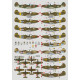 Декаль P-39/P-400 над Африкою та Італією 1/72 DKdecals DK72116