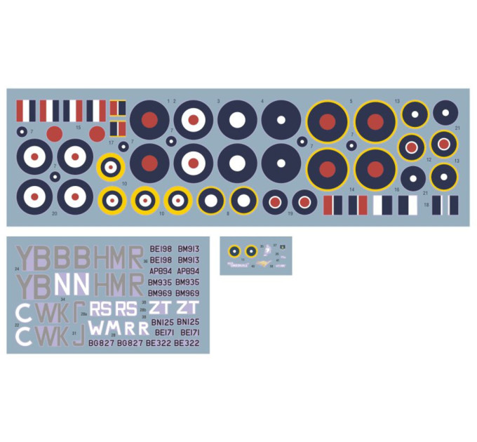 Декаль Hawker Hurricane Mk.IIB на Далекому Сході, ч.1 1/72 DKdecals DK72118