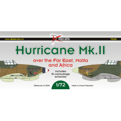 Декаль Hawker Hurricane Mk.II над Далеким Сходом, Мальтою та Африкою 1/72 DKdecals DK72120