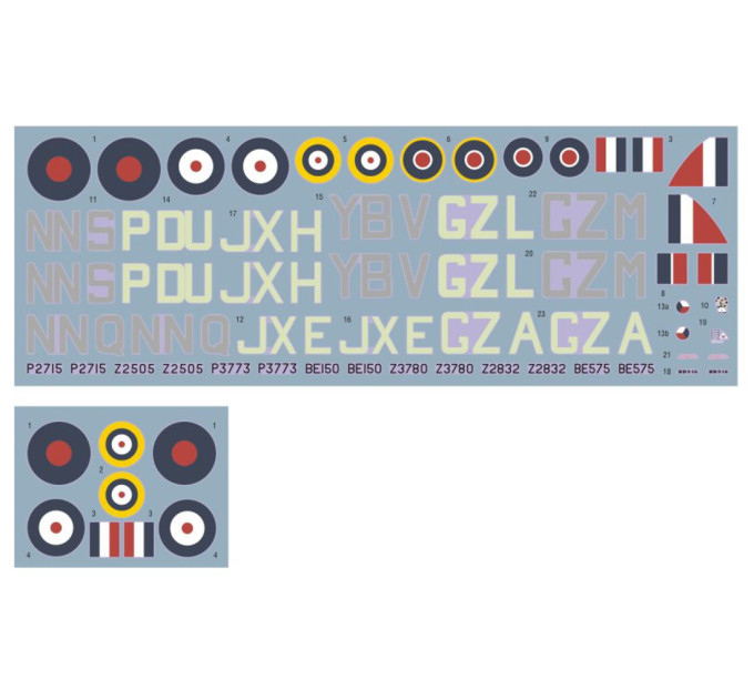 Декаль Hurricane No1,17,32 еск. 1/72 DKdecals DK72124