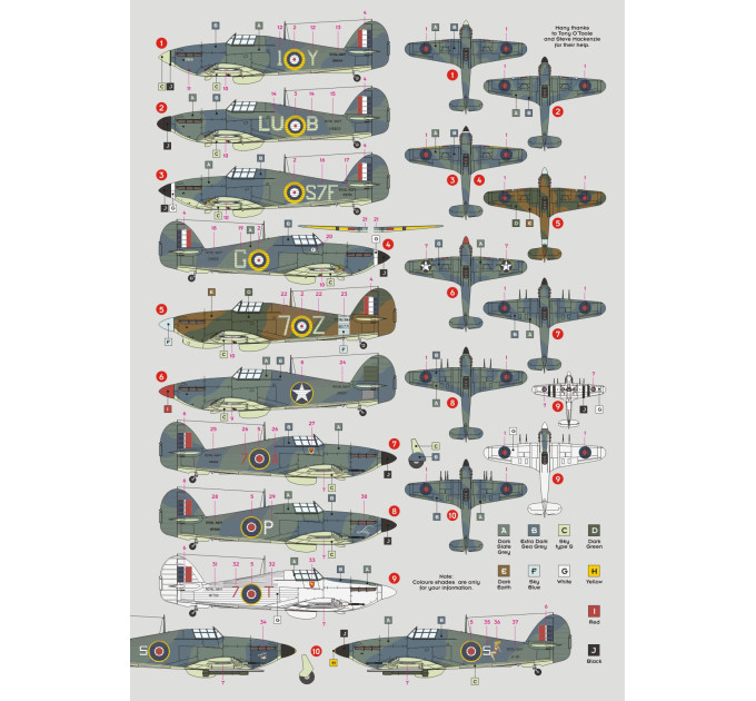 Декаль Морський Hawker Hurricane 1/72 DKdecals DK72125