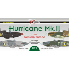 Декаль Hurricane Mk.II над Західною Європою 1/72 DKdecals DK72138