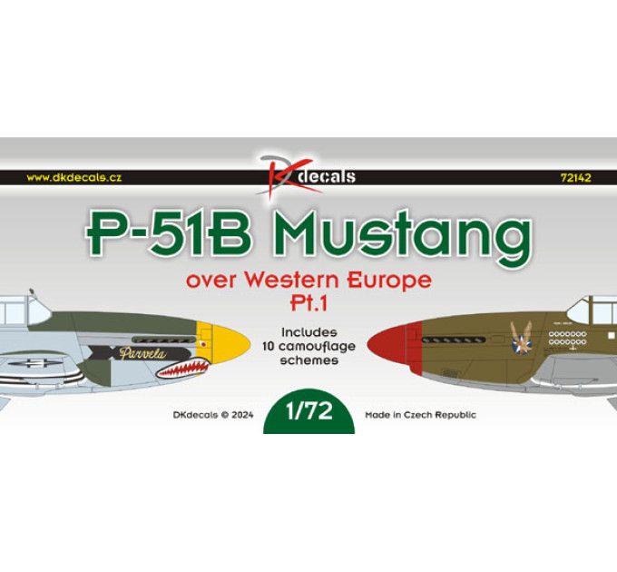 Декаль P-51B/C Mustang ч.I 1/72 DKdecals DK72142