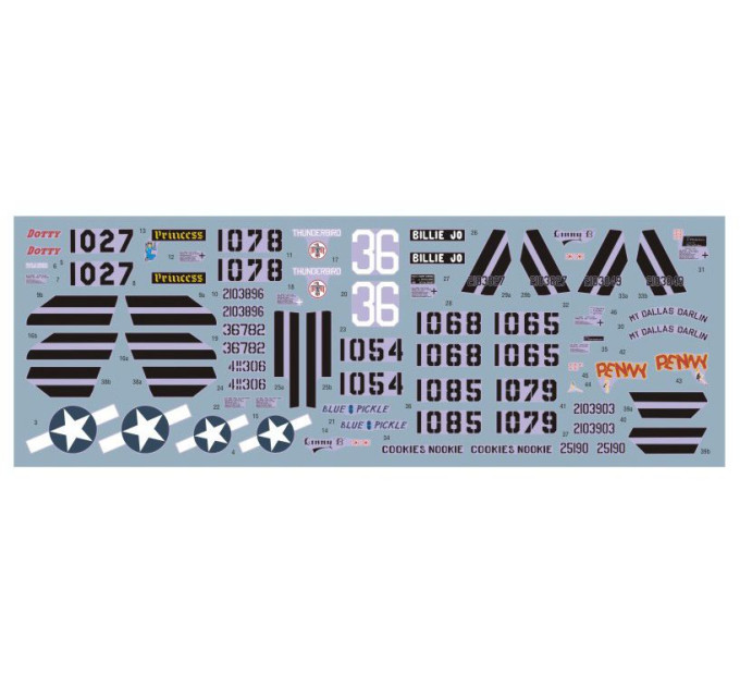 Декаль Мустанги 311-й винищувальної групи 1/72 DKdecals DK72143