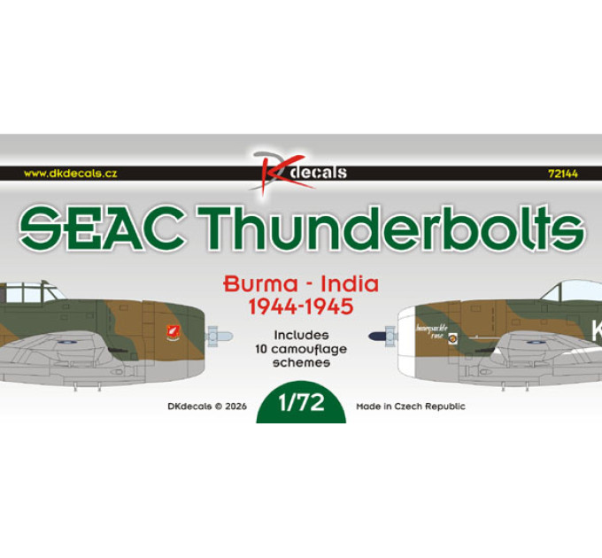 Декаль Thunderbolts SEAC 1/72 DKdecals DK72144