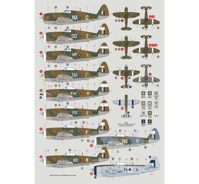 Декаль Thunderbolts SEAC 1/72 DKdecals DK72144